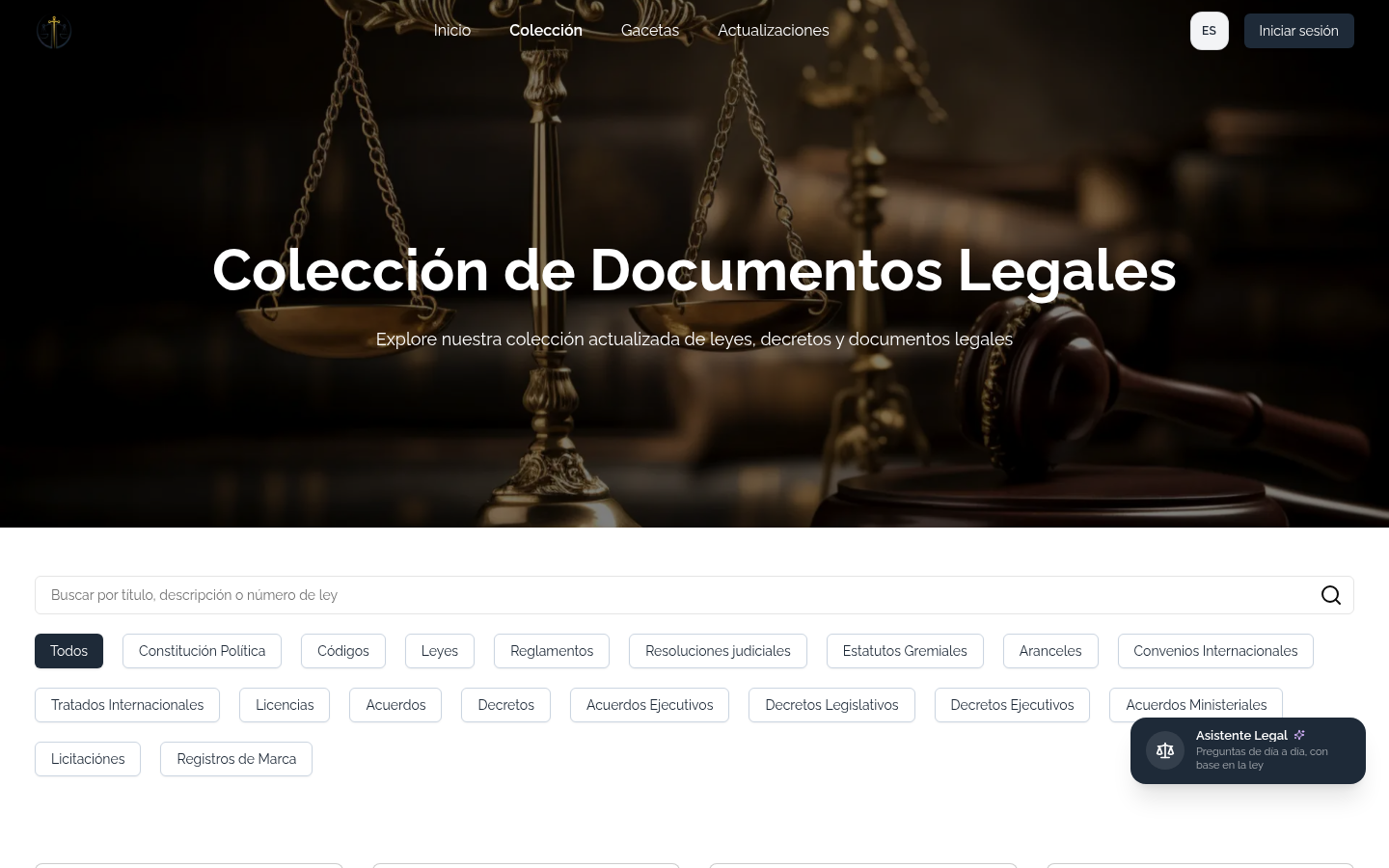 la colección de leyes y códigos de bibliotecalegalhn.com